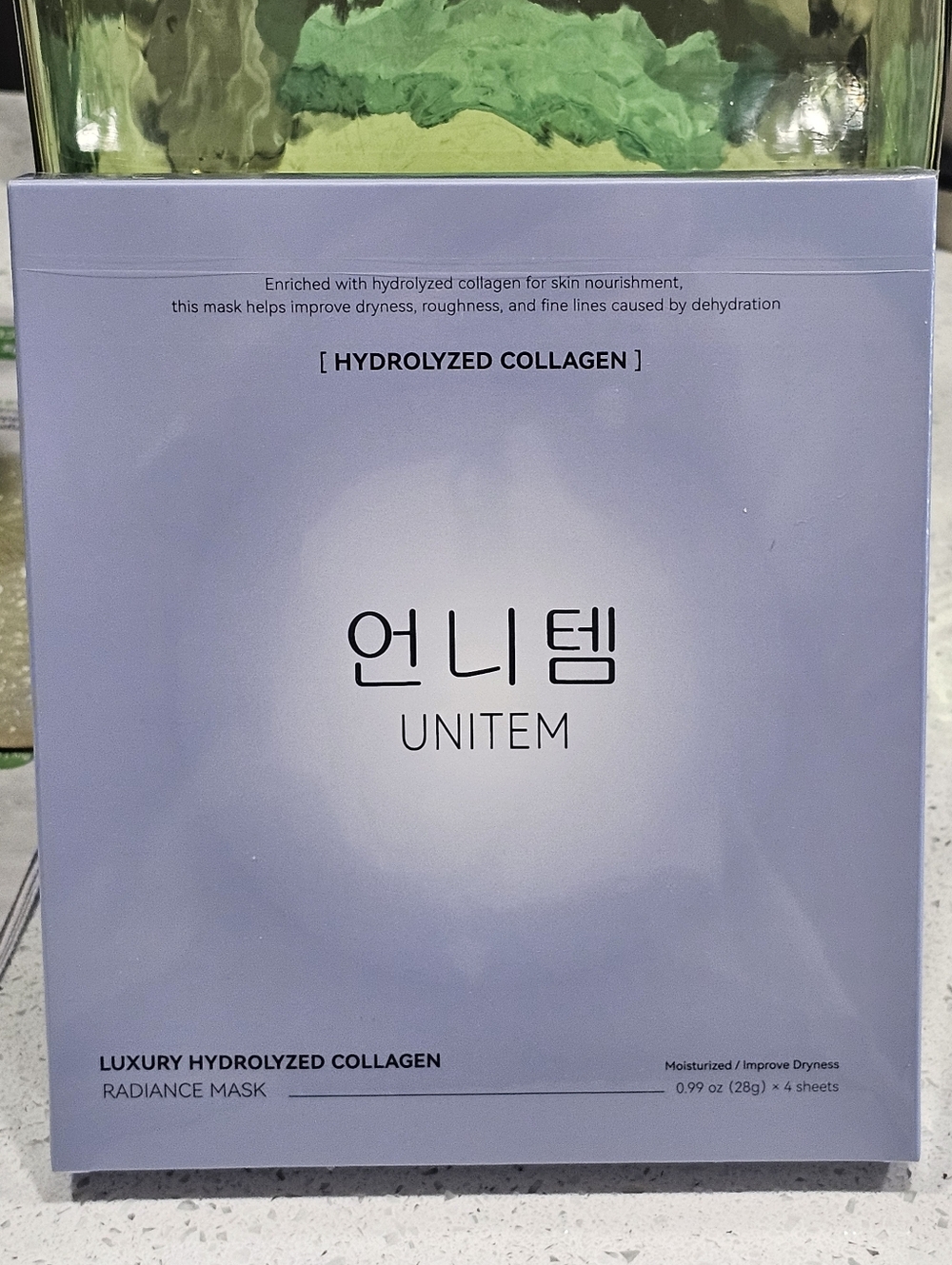 UNITEM NEW 4-Pack Unitem Luxury Hydrogel Collagen Masks - Exp 2027